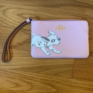 Never used Coach Dalmatian wristlet